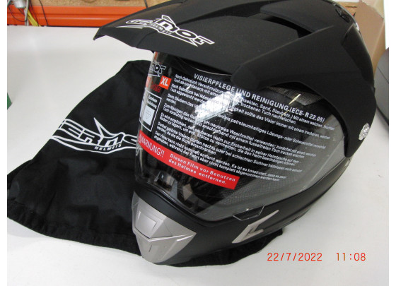 Sale Restposten: Germot GM 570 Motocross Helm Größe XL (61/62), schwarzmatt, Vorgängermodell