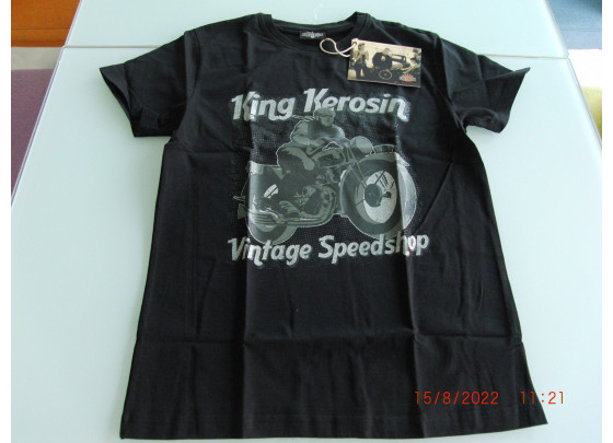 Restposten: Vintage T-Shirt, Vintage Speedshop, King Kerosin, Größe M, schwarz