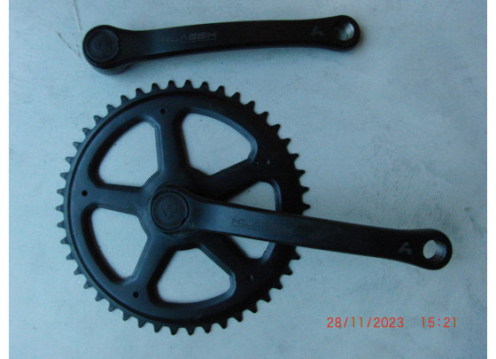 B-Ware: Bike Parts Kettenradgarnitur Stahl (170mm | 46 Zähne | Vierkant)