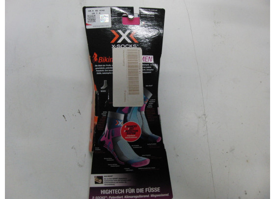 Restposten: X-Socks Biking Pro Lady Radsocken, Größe 41-42, schwarz / pink