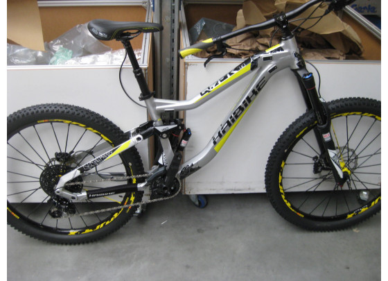 Restposten: Haibike Q.FR 7.10X1 Fully Mountainbike, R=40cm, 27,5", (grau / gelb / schwarz)