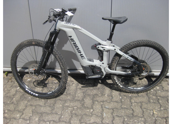 Gebrauchtware: Haibike AllMtn CF 9 E-MTB Fully, 29/27,5", R=41cm, 750Wh Bosch CX, grau / schwarz