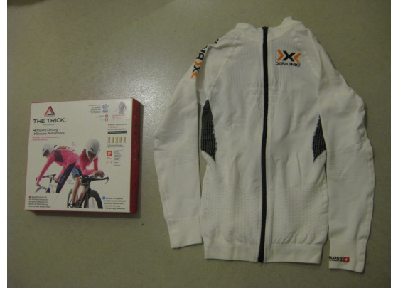 B-Ware: X-Bionic The Trick Full Zip Fahrradtrikot Damen, Größe XS, weiß / schwarz