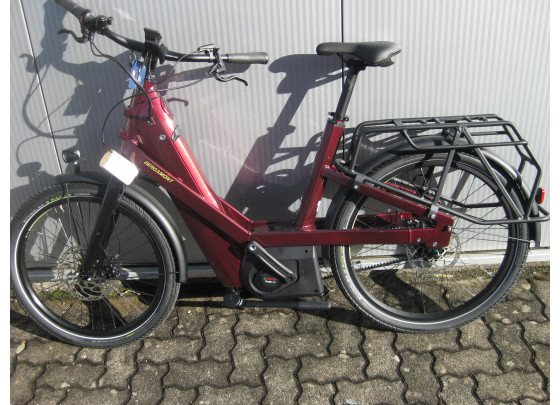 B-Ware: Bergamont E-Cargoville Bakery Elite, E-Lastenrad, 26", R=54cm, 625Wh Bosch, bonbonrot