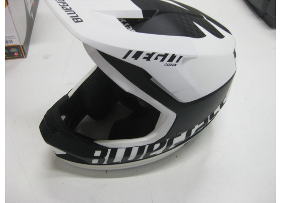 Restposten: Bluegrass Legit Carbon Fahrradhelm, Größe M, black white matt