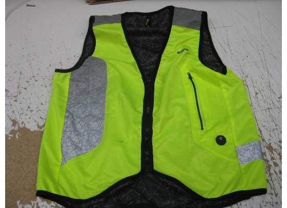 B-Ware: Wowow Tegra USB-Rücklicht Sicherheitsweste, Größe L, gelb