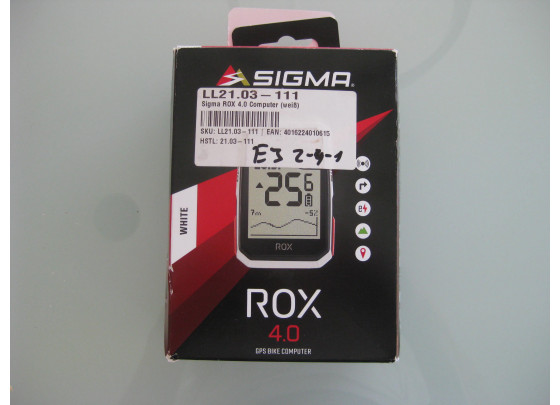 B-Ware: Sigma ROX 4.0 Bike Fahrradcomputer inkl. Vorbauhalterung, weiß