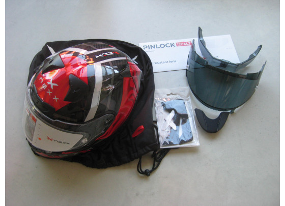 B-Ware: Nexx X.R3R Swirl Motorrad Integralhelm, Größe L, rot
