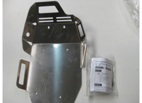 B-Ware: Hepco & Becker Motorschutzplatte BMW F650GS Twin (2008-) F700GS (silber) 