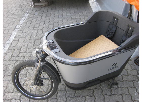 B-Ware: Carqon Cruise Smart E2 E-Lastenrad, 20/27,5", Einheitsgröße, 800Wh Bosch CX Cargo Line, schwarz