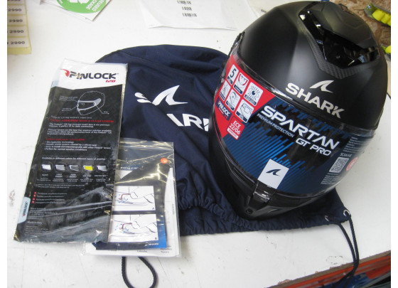 B-Ware: Shark Spartan GT Pro Blank Integralhelm, Größe S (55), schwarzmatt