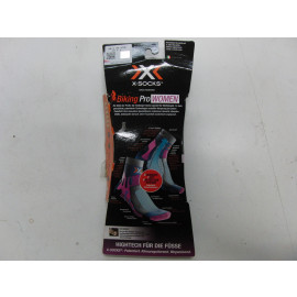 Restposten: X-Socks Biking Pro Lady Radsocken, Größe 37-38, schwarz / pink