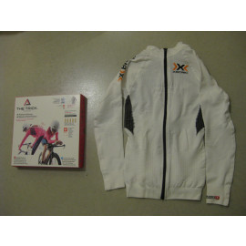B-Ware: X-Bionic The Trick Full Zip Fahrradtrikot Damen, Größe XS, weiß / schwarz