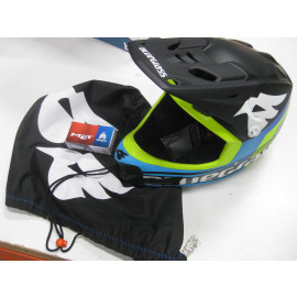 Restposten: Bluegrass Brave Fahrradhelm, Größe M, black shaded blue safety yellow, matt