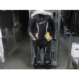B-Ware: Alpinestars Missile V2 Lederkombi 2tlg. Herren, Größe 48, schwarz/weiß