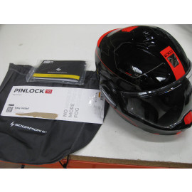 B-Ware: Scorpion EXO-TECH EVO Traveller Motorradhelm, Größe L, 59cm, Schwarz/Rot
