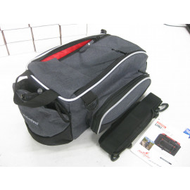 B-Ware: Haberland Flexibag XL Gepäckträgertasche 12L, mit UniKlip, grau/schwarz