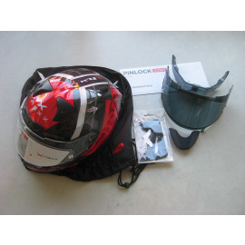 B-Ware: Nexx X.R3R Swirl Motorrad Integralhelm, Größe L, rot