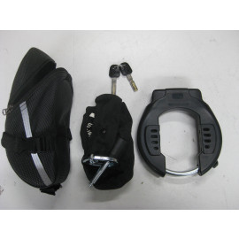 B-Ware: AXA Block XXL Rahmenschloss + ULC100 Kette + Tasche, schwarz