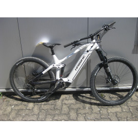 B-Ware: Haibike AllTrail 8 High E-MTB Fully, 29", R=47cm, 600Wh Bosch CX, weiß / blau / gold