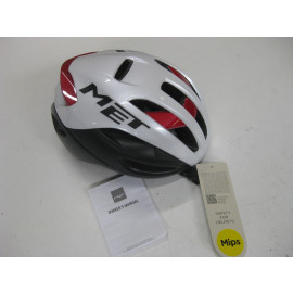 Restposten: MET Rivale MIPS Helm, Größe 52-56 cm, weiß/schwarz/rot