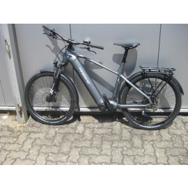 B-Ware: Haibike Trekking 4 High | Trekking E-Bike, 27,5", R=55cm, 720Wh Yamaha PW-S2, dunkelsilber / perle