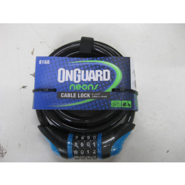 Restposten: Onguard Neon 8168 Zahlenkabelschloss (180cm, 12mm), blau