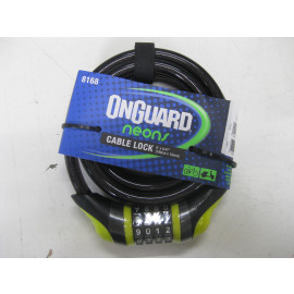 Restposten: Onguard Neon 8168 Zahlenkabelschloss (180cm, 12mm), gelb