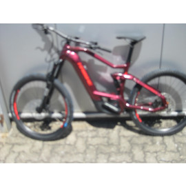 B-Ware: Haibike AllTrail 8 E-MTB Fully, 27,5", R=47cm, 625Wh Bosch CX, weinrot / neonrot