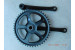 B-Ware: Bike Parts Kettenradgarnitur Stahl (170mm | 46 Zähne | Vierkant)