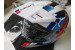 B-Ware: Airoh Bandit Horn Motorradhelm, Größe M, Weiß/Blau/Rot