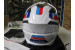 B-Ware: Airoh Bandit Horn Motorradhelm, Größe M, Weiß/Blau/Rot