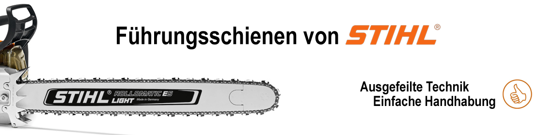 Stihl Führungsschienen Übersicht